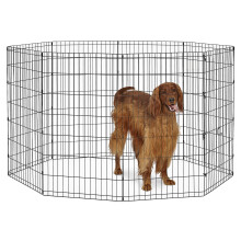 New World Pet Products 42' Foldable Black Metal Dog Exercise Pen No Door
