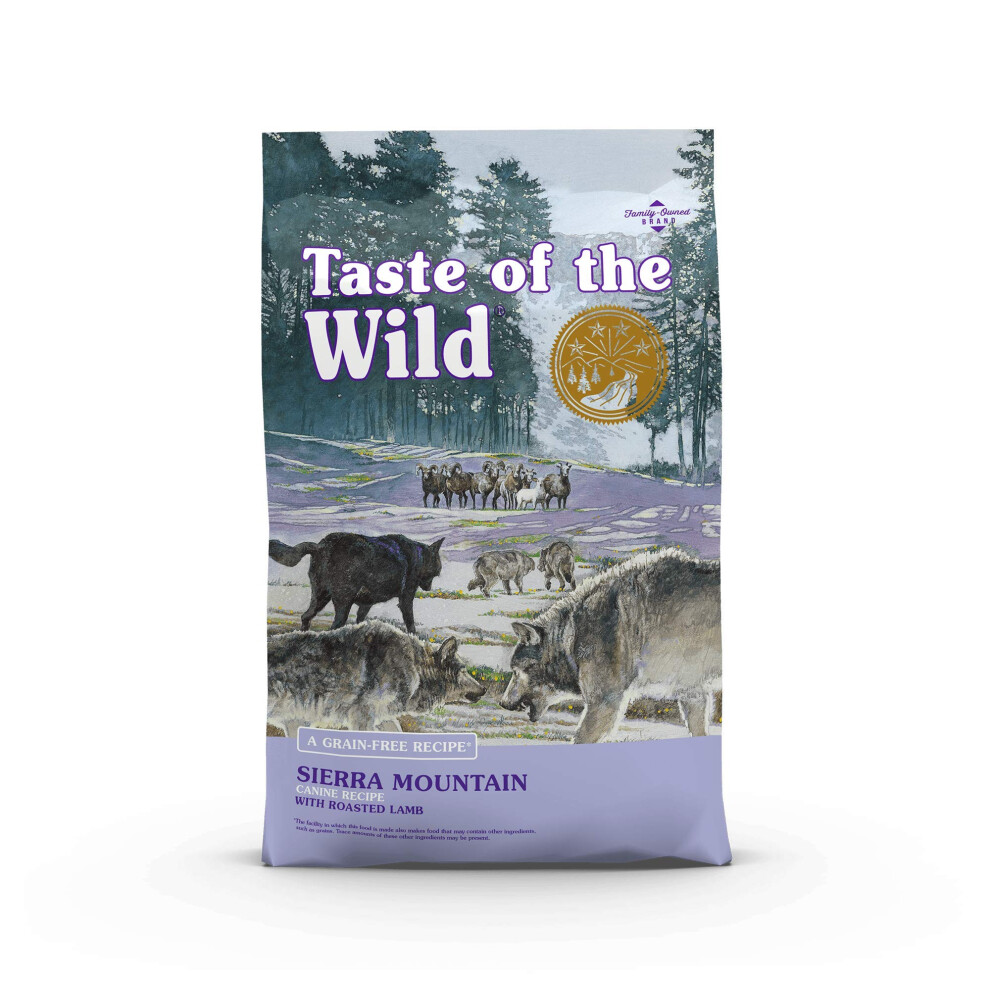 Taste of the Wild Sierra Mountain Grain-Free Canine Recipe with Roasted Lamb Dry Dog Food for All Life Stages  Made with High Protein from Real Lamb a