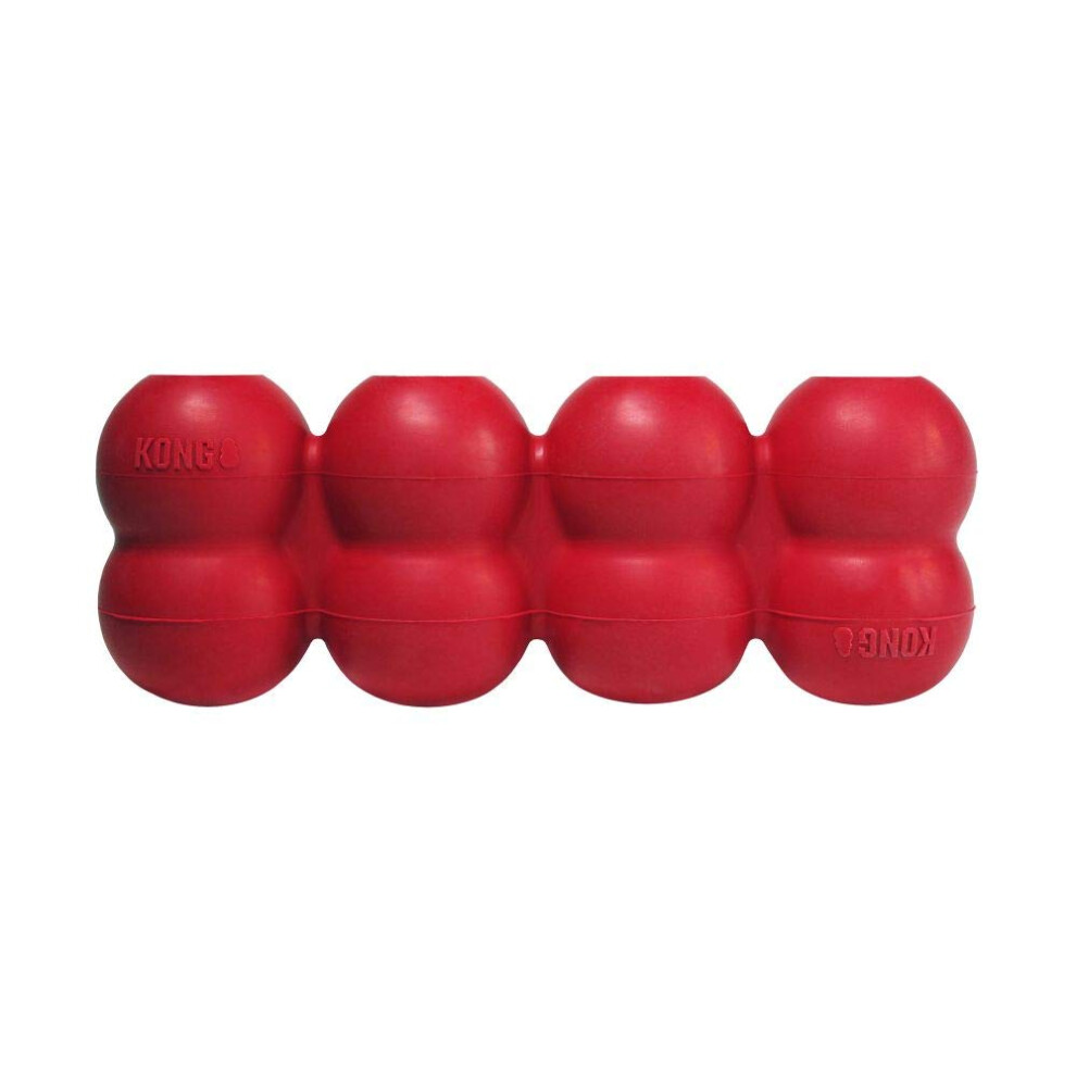 Kong Goodie Ribbon - Stuffable Natural Rubber Dog Toy - With Four Fillable Goodie Grippers For Enrichment Play - Bone-Shaped Chew Toy - For Medium Dog