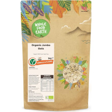Wholefood Earth Organic Jumbo Oats 3 kg Vegan GMO Free High Fibre Certified Organic