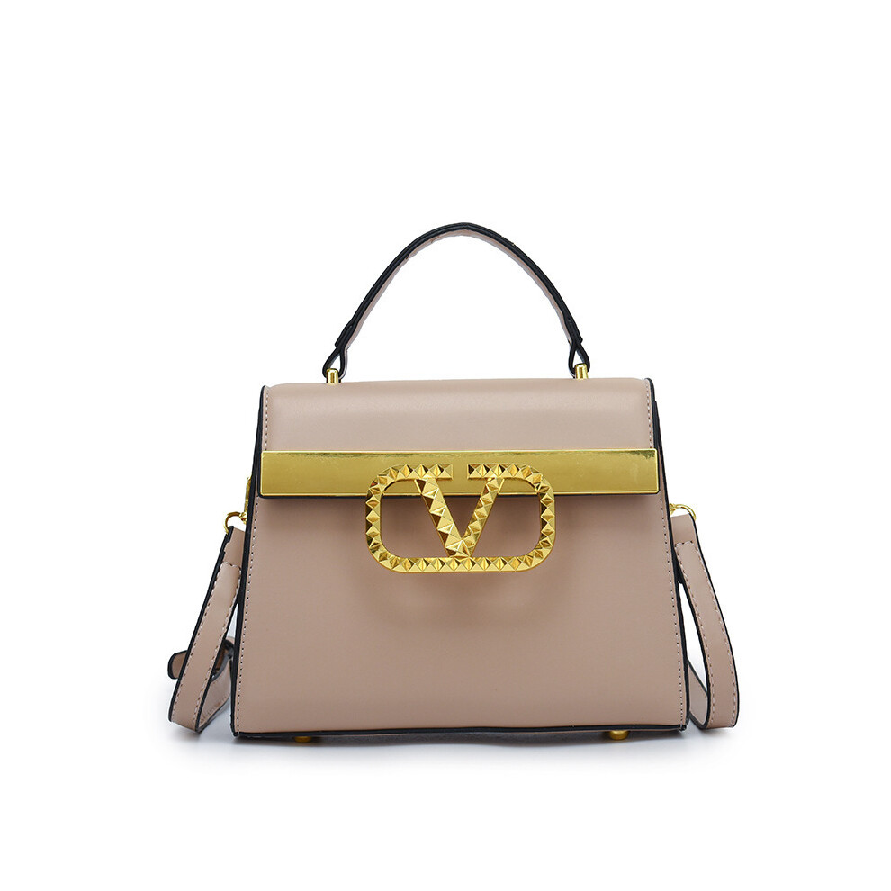 New Women's (Khaki) Crocodile Pattern Handbag Fashion Baguette Bag Black