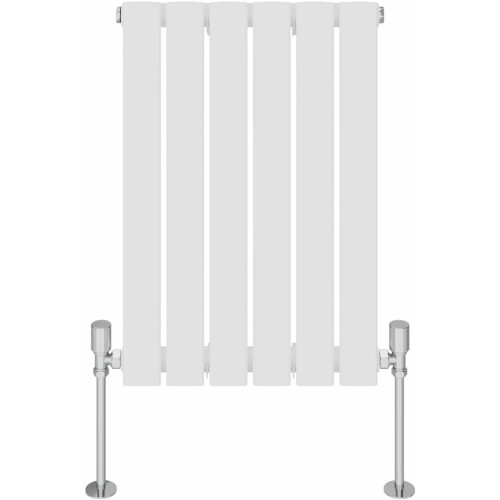 NRG 600x408 Horizontal Flat Panel Designer Radiator Bathroom Central Heating Rad Single Column Gloss White 2