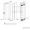 NRG 600x408 Horizontal Flat Panel Designer Radiator Bathroom Central Heating Rad Single Column Gloss White 8
