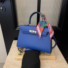 (Dark blue) Mini Kelly bag shoulder crossbody handbag
