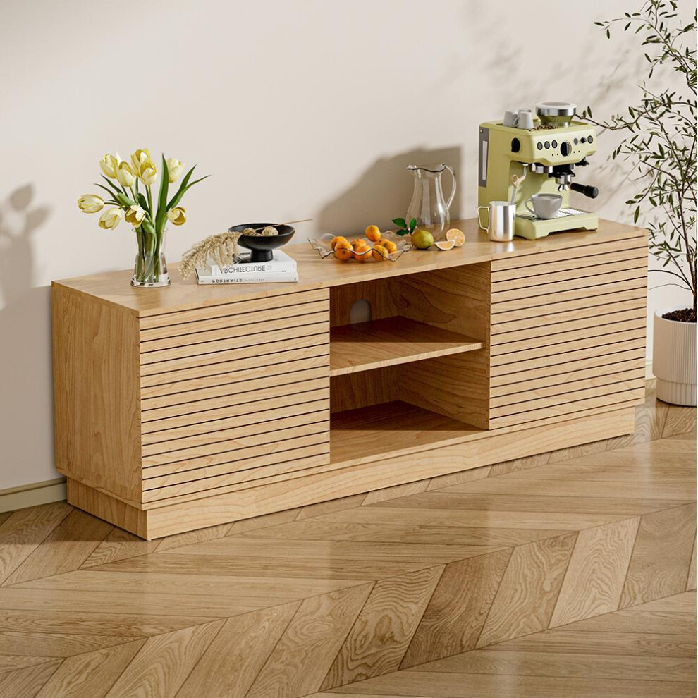 6-Unit Horizontal Wooden TV Stand TV Cabinet 160cm W