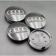 (60mm Black 4pcs) 4pcs 60mm 61mm 68mm 69mm 77mm Audi Hub Caps Car Wheel Center Caps For Audi A1 A2 A3 A4 A5 A6 A7 A8 S3 S6 Q3 Q5 Q7 Accessories