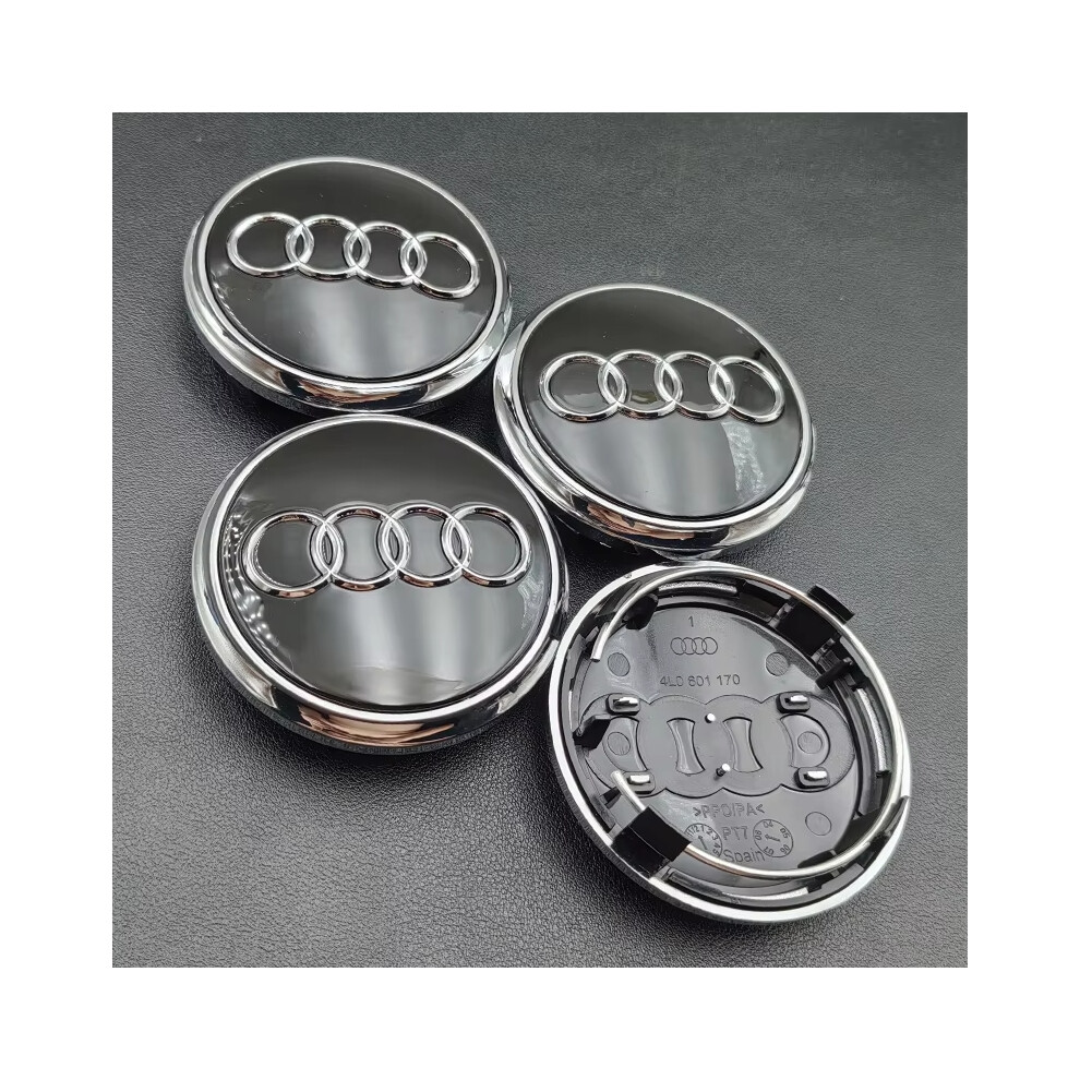 (77mm Black 4pcs) 4pcs 60mm 61mm 68mm 69mm 77mm Audi Hub Caps Car Wheel Center Caps For Audi A1 A2 A3 A4 A5 A6 A7 A8 S3 S6 Q3 Q5 Q7 Accessories-image-OPC-PFWDWHT-NEW