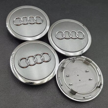 (69mm Grey 4pcs) 4pcs 60mm 61mm 68mm 69mm 77mm Audi Hub Caps Car Wheel Center Caps For Audi A1 A2 A3 A4 A5 A6 A7 A8 S3 S6 Q3 Q5 Q7 Accessories