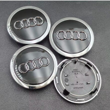 (69mm Black 4pcs) 4pcs 60mm 61mm 68mm 69mm 77mm Audi Hub Caps Car Wheel Center Caps For Audi A1 A2 A3 A4 A5 A6 A7 A8 S3 S6 Q3 Q5 Q7 Accessories