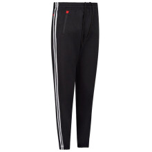 (Black, M) Men's Track Bottom Casual Zipper Pockets