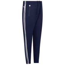 (Navy Blue, M) Men's Track Bottom Casual Zipper Pockets