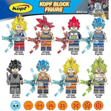 8pcs/set Dragon Ball Series Minifigures Building Blocks Kit, Son Goku Mini Action Figures Toys Fans Gifts for 6 Years + Kids Boys Girls