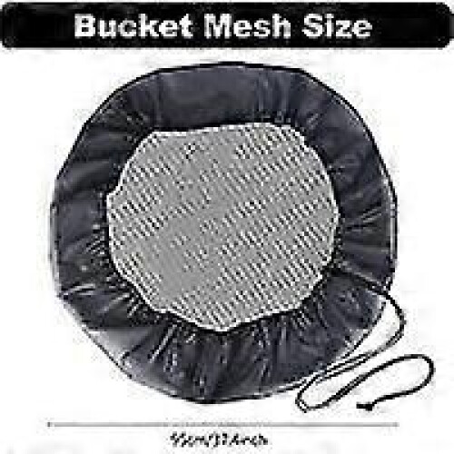 2 Pcs Rain Tank Net, Protection Net for Rain Barrel with Drawstring, Adjustable Mosquito and Leaf Protection 1