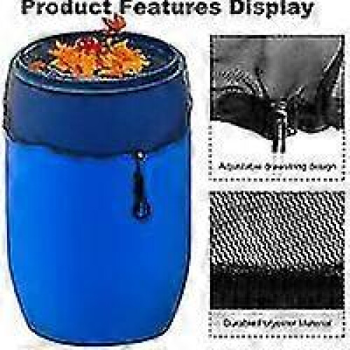 2 Pcs Rain Tank Net, Protection Net for Rain Barrel with Drawstring, Adjustable Mosquito and Leaf Protection 2