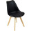 Charles Jacobs (Black) Charles Jacobs Rectangular Dining Table Set Four 4 Dinner Kitchen Chairs White Solid Beech Wood 3