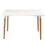 Charles Jacobs (Black) Charles Jacobs Rectangular Dining Table Set Four 4 Dinner Kitchen Chairs White Solid Beech Wood 9