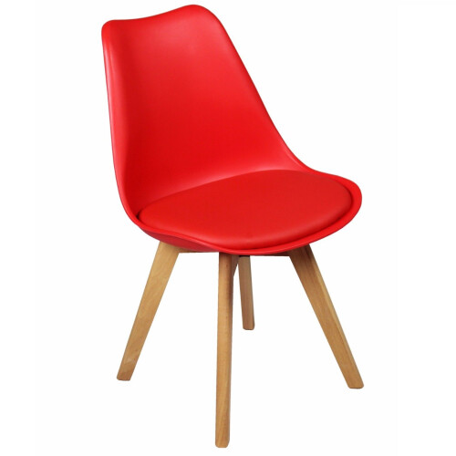 Charles Jacobs (Red) Charles Jacobs Rectangular Dining Table Set Four 4 Dinner Kitchen Chairs White Solid Beech Wood 2
