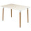 Charles Jacobs (Red) Charles Jacobs Rectangular Dining Table Set Four 4 Dinner Kitchen Chairs White Solid Beech Wood 10
