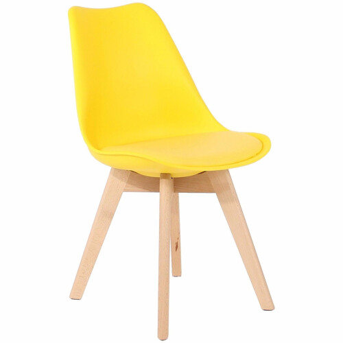 Charles Jacobs (Yellow) Charles Jacobs Rectangular Dining Table Set Four 4 Dinner Kitchen Chairs White Solid Beech Wood 2