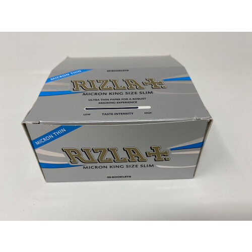 Rizla Micron King Size Slim (Micron Thin) Smoking Rolling Papers - 1 Box X 50 Booklets 2