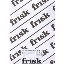 Frisk 50-Piece 150gsm A3 Drawing Cartridge, Paper, White, 43 x 30 x 1 cm