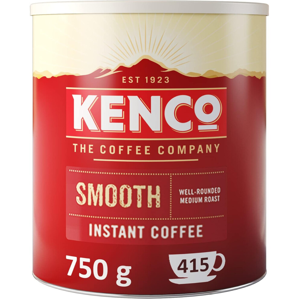 Kenco Smooth Instant Coffee - 1 X 750G Tin