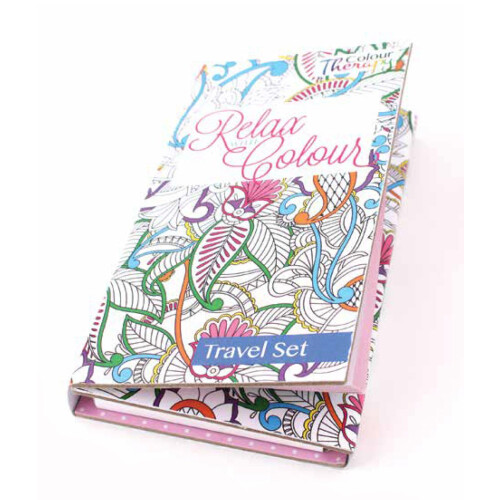 Colour TherapyAssorted Design Travel Colouring Set 1