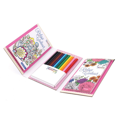 Colour TherapyAssorted Design Travel Colouring Set 2