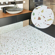 (Square (12x12 In | 30.5x30.5 cm), 40) Vinyl Floor Tiles Self Adhesive - Peel and Stick Floor Tiles, Vinyl Flooring for Homes Offices