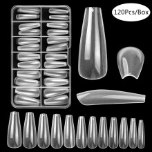 Gel Tips Nail Art Accessories Nails Coffin Full Cover False Nails Fake Nails