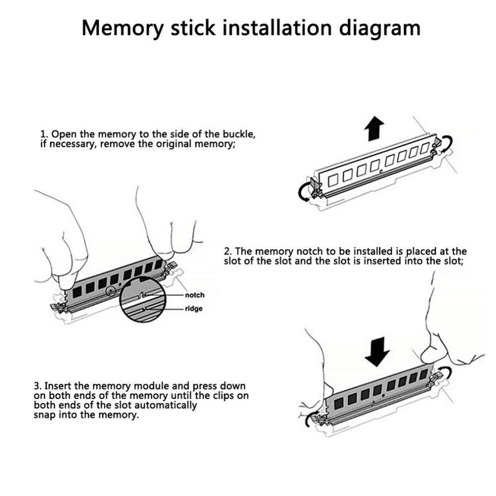 (desktop PC3 8G 1600) Memoria Ram Ddr3/ddr4 4gb 8gb 16gb 1333/1600/2133/2400/2666/3200mhz Pc3/pc3l/pc4 Dimm Sodimm Ram Memory Modules