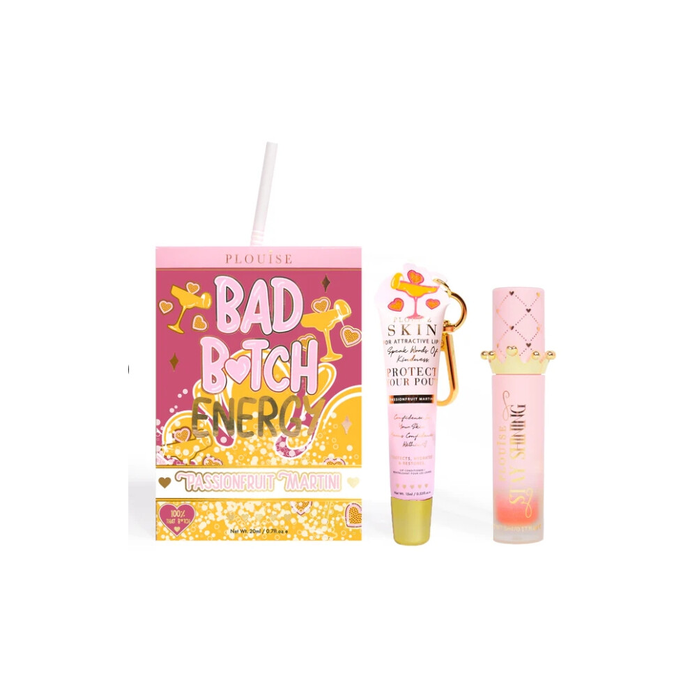 P Louise Bad B*Tch Energy Lip Duo Passionfruit Martini Orange