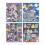 Janod Janod - 4 Paintings with Glittery Lines - Watercolor Painting - Magic Theme - Magic School - Children's Creative Leisure Kit - Learning Fine Motor 10