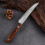 Forged Damascus Steel Steak Set Blade Sharp Peeling Fruit Knife Smooth Solid WoodHandhandle Boning Knife 4