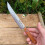 Forged Damascus Steel Steak Set Blade Sharp Peeling Fruit Knife Smooth Solid WoodHandhandle Boning Knife 6