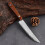 Forged Damascus Steel Steak Set Blade Sharp Peeling Fruit Knife Smooth Solid WoodHandhandle Boning Knife 5
