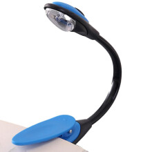 (Blue) Premium Book Light For Reading In Bed,led Rechargeable Reading Light Runs,eyecaring Clip On Book Light, Perfect For Readers