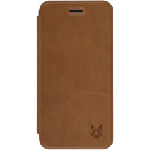 Foxwood Genuine Leather iPhone SE 3 SE 2 8 7 Leather Wallet Case Cover - Brown