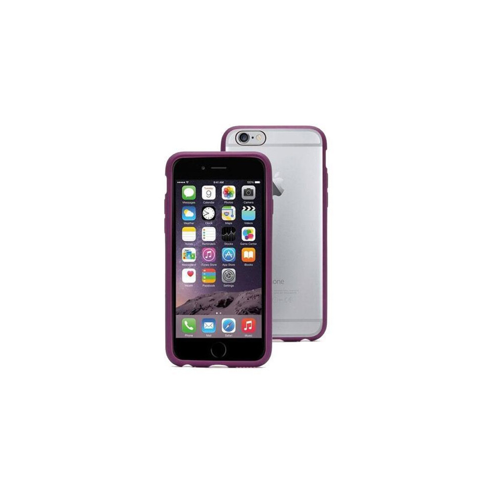 Griffin iPhone 6S/6 Reveal Slim Thin Case Cover & Screen Protector Clear/Purple