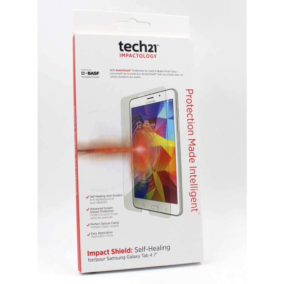 Tech21 Samsung Galaxy Tab 4 7" Impact Shield Self Heal Screen Protector Guard 5055517339001