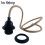 E27 Hemp wire Light Bulb Lamp Holder Pendant Light + shade Collar 1