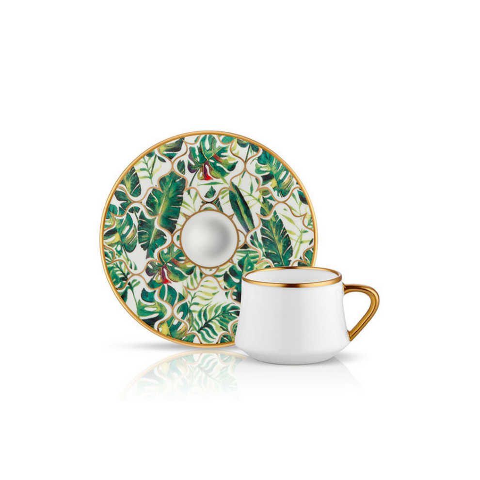 Sufi Coffee Cup and Saucer - Amazon Equator - 90 cc