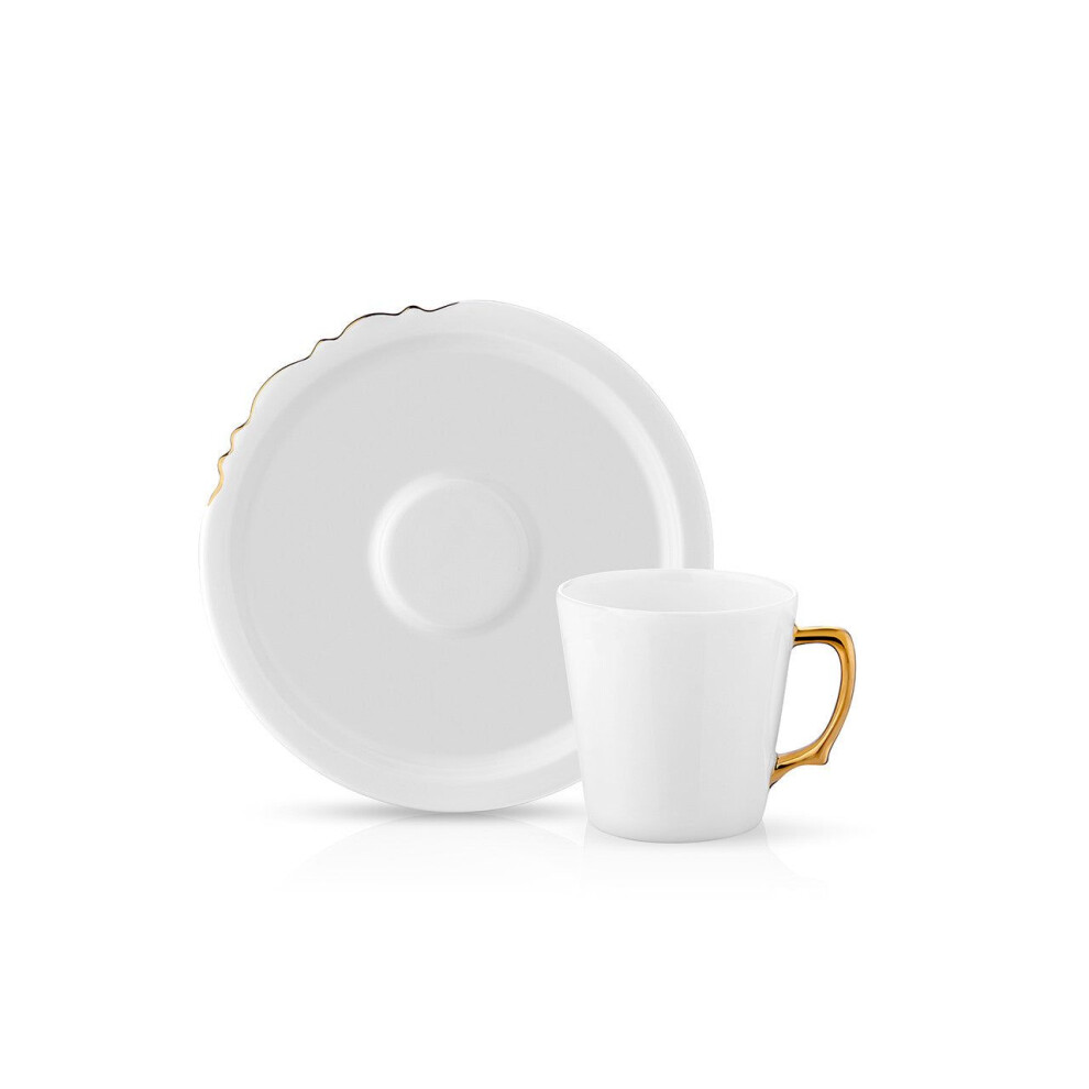 Eser-i Istanbul Tea Cup And Saucer - Gold - 230 Cc