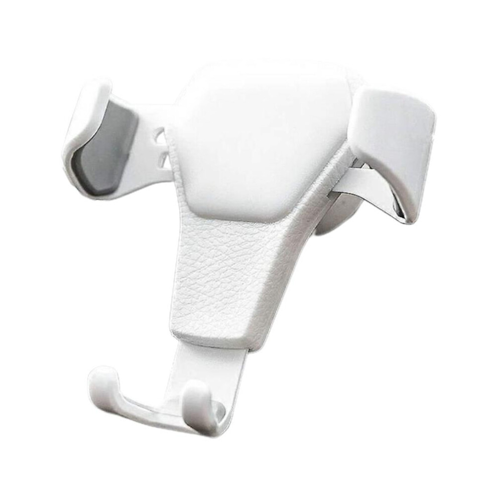 ( Non Rotatable) Universal Gravity Car Holder Mount Air Vent Stand Cradle For Mobile Cell Phone White 8795863651194