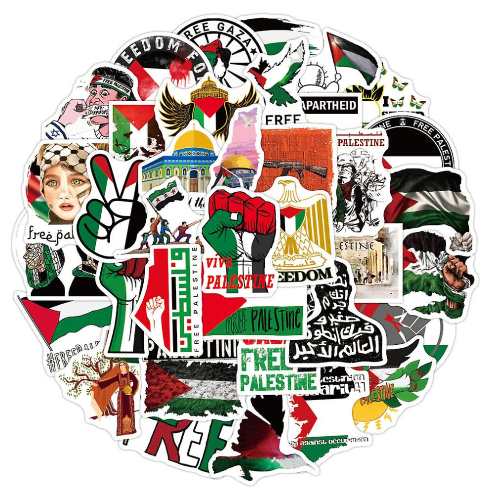 50Pcs Free Palestine Victory Save Gaza Car Stickers 8795863657264