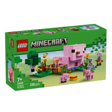 LEGO Minecraft 21268 Das Schweinchenhaus - Konstruktionsspielzeug für Kinder ab 7 Jahren