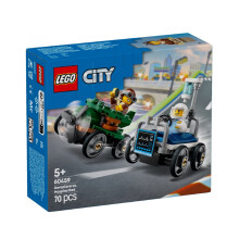 Lego City Vliegtuig Vs. Ziekenhuisbed Raceauto Set 60459 Bouwstenen Speelgoed Voor 5+