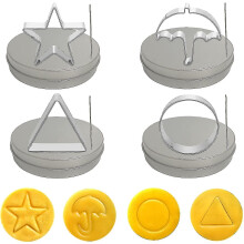 (Round) 12pcs Tv Game Cookie Cutters Set Sugar Pie Mold