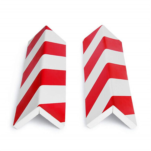 Auto Wall Protection At Self-adhesive Foam Striped Door Edge Reflective Garage Door Wall Protection Mat 40cmx15cmx1.5cm (red) 2 Pcslilaris