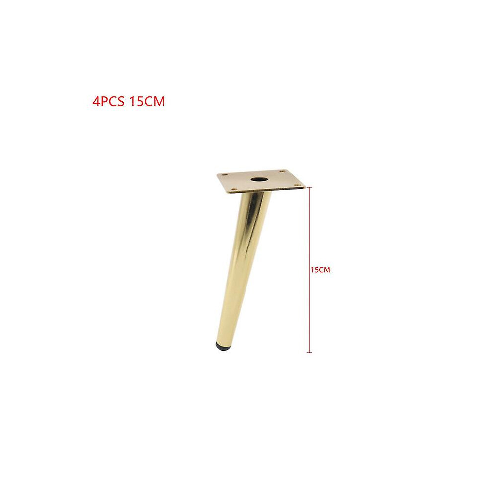 (4Pcs 15Cm) 4Pcs Furniture Table Legs 12/15/20/25/30Cm Metal Tapered Sofa Cupboard Cabinet Chair Sloping Feet Use To Table Chair Furniture 8795863669908